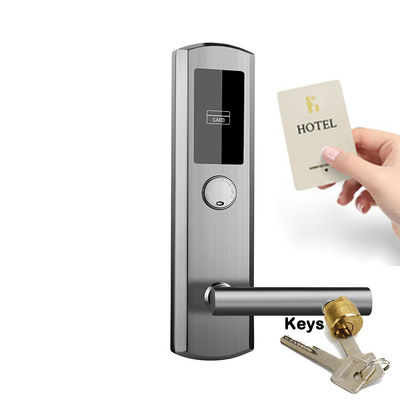 SUS304 현명한 RFID 호텔 잠금장치 시스템 전자 도어 키 카드 손잡이